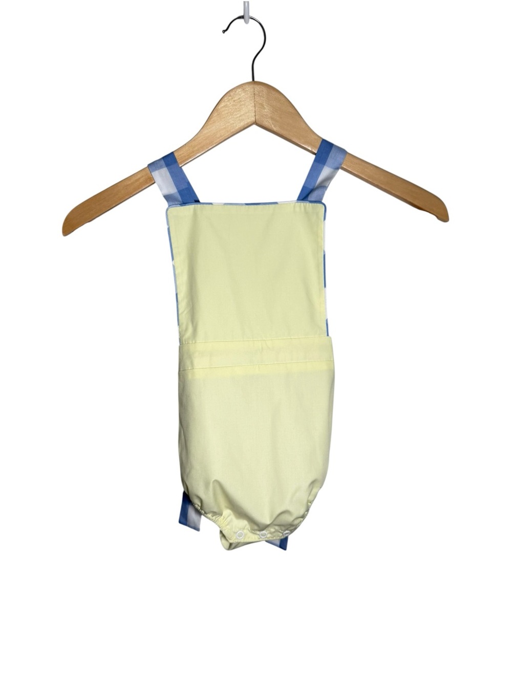 The Beaufort Bonnet Company Sayre Sunsuit Yellow Periwinkle Blue Gingham NWT